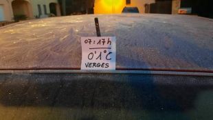 Arriba el front fred que deixa mínimes de -2ºC al Gironès i -12,6ºC a la Cerdanya