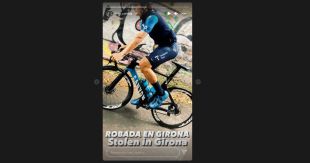 Roben a Girona la bicicleta del corredor García Cortina