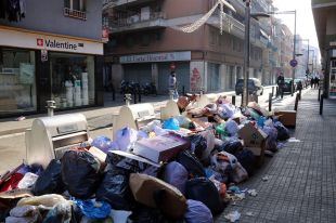 Els escombriaires en vaga de Salt demanen fer una recollida especial per Cap d'Any i Reis