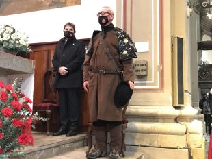 Andreu Puig, Pare Pelegrí del 2022, inicia el recorregut de Tossa fins a Santa Coloma de Farners