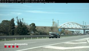 Denunciat penalment per circular a 223 km/h per l'AP-7 a Fornells de la Selva