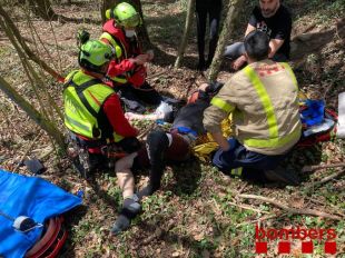 Rescaten un ciclista ferit a Sant Pau de Segúries