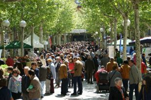 La fira de Maig d'Olot presenta jocs de circ com a novetat d'enguany