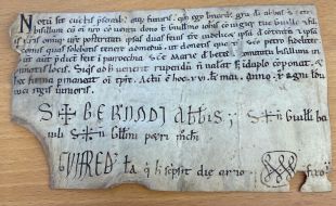 L'arxiu comarcal del Pla de l'Estany rep el fons de Ca n'Illa de Serinyà amb tres pergamins del segle XII