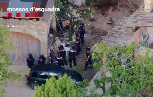 Cinc detinguts i 745 plantes de marihuana comissades dins una masia de Sant Gregori
