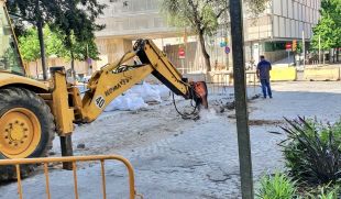 Comença la retirada de llambordes al centre de Girona