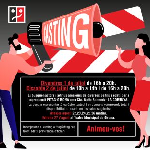 FITAG inicia un càsting d'actors amateurs