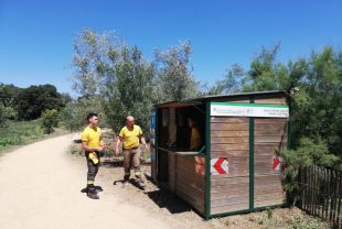 Palamós instal·la un punt de vigilància i informació al paratge de Castell