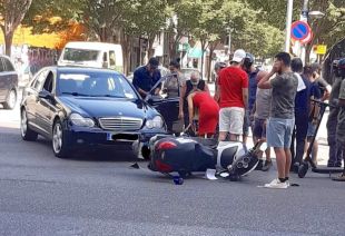 Ferit un Policia Local de Salt després de ser envestit per un cotxe