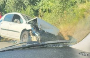 Xoc múltiple entre tres vehicles a la C-66 a Flaçà