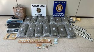 Un traficant carregat de droga protagonitza una persecució de pel·lícula a Blanes