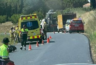 Ferit un motorista que ha estat envestit per un cotxe a la GIP-6042 a Peralada