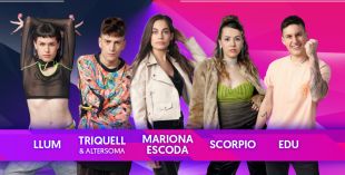 Els cantants d’‘Eufòria’ Mariona Escoda, Triquell, Llum, Scorpio i Edu clouran el Sons del Món