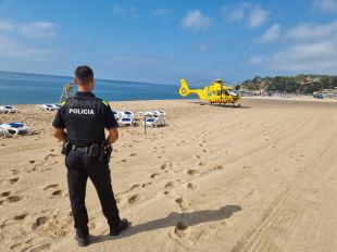 Ferida crítica una banyista de 78 anys a Lloret de Mar