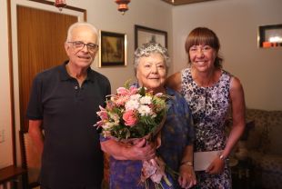 La veïna de Girona, Josefa Muñoz, compleix cent anys