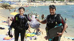 Blanes recupera la neteja del fons marí després del Concurs de Focs