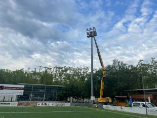 Banyoles millora l'enllumenat de l'estadi Miquel Coromina