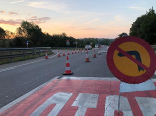 Tallada l'N-II a Girona per una batuda extraordinària de senglars