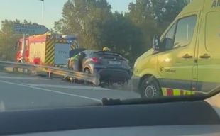 Ferida una conductora que ha sortit de la carretera a la C-66 a Cornellà del Terri