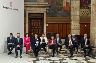 Els nous consellers del Govern d'ERC prenen possessió prometent el seu càrrec