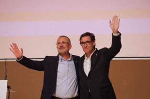 Pere Casellas (PSC) repassa els anys de mandat a Figueres en un acte amb Salvador Illa