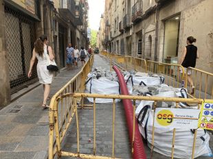 Les obres al carrer Ballesteries de Girona s'allarguen fins el 25 de novembre