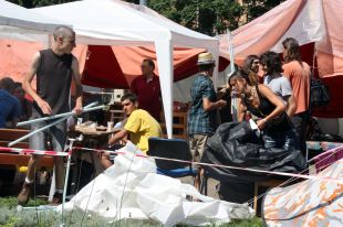 Els 'indignats' de Girona podrien tornar a acampar a Plaça Catalunya
