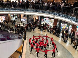Les patinadores del CPA Girona protagonitzen una exhibició a l'Espai Gironès