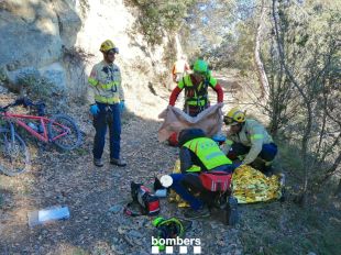 Rescaten amb helicòpter un ciclista ferit a les Llosses