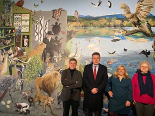 El Darder de Banyoles estrena un nou mural sobre la col·lecció del museu