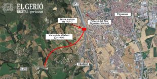 Adjudiquen la redacció del projecte de la variant de Vilafant i la nova sortida de l'AP-7 a Figueres