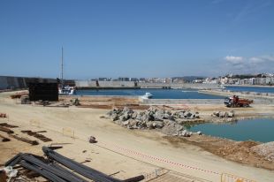 Les obres d'ampliació del port pesquer de Blanes estaran acabades a l'octubre