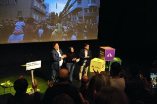 Jaume Butinyà i Oriol Junqueras presenten el projecte d'ERC pels propers quatre anys a Banyoles