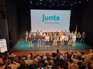 Noguer (Junts) presenta la llista per Banyoles amb Congost i Busquets repetint de 2 i 3