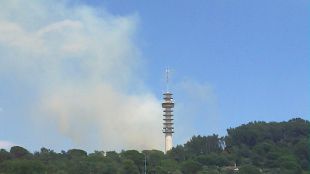 Es declara un incendi prop del barri de la Font de la Pólvora a Girona