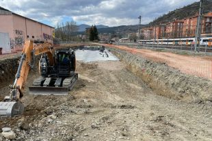 Comencen a construir un taller provisional a Ripoll pel manteniment de trens durant les obres de l'R3