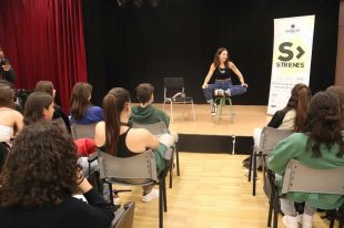Suu visita els alumnes del Santiago Sobrequés de Girona dins del projecte educatiu de l’Strenes