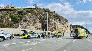 Celebren un simulacre d'accident terrestre i marítim al port de Palamós