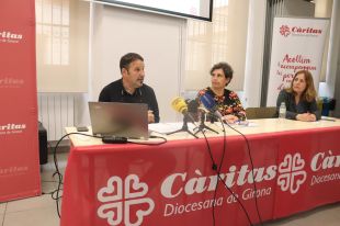 Dues de cada tres famílies ateses per Càritas Girona viuen amb menys de 1.000 euros al mes