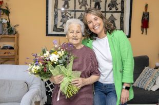 La veïna de Girona, Pilar Climent, celebra els cent anys