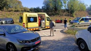Un ferit en una topada entre un turisme i una furgoneta a l'N-260 a Beuda