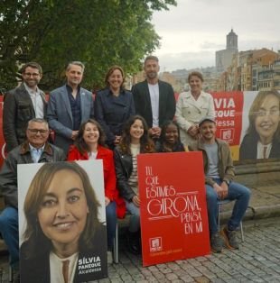 Paneque (PSC) inicia la campanya electoral erigint-se la portaveu del ''canvi'' a Girona