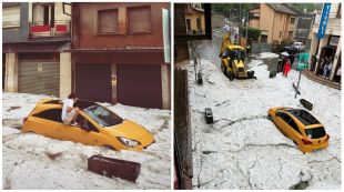 Una important calamarsada col·lapsa Sant Hilari Sacalm i altres municipis