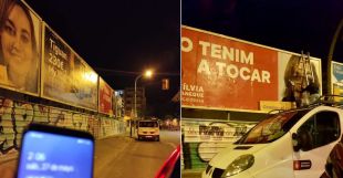 Junts denuncia el PSC per posar cartells a Girona durant la jornada de reflexió