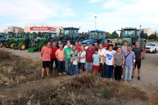 La marxa de tractors fa una primera parada a Lleida abans de reprendre el camí fins a Madrid