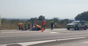 Mor l'ocupant d'una motocicleta en una topada amb un cotxe a Palau-saverdera