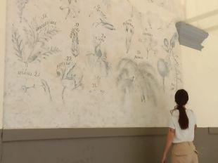 Acaba la restauració de les pintures murals del Claustre de l’Institut Ramon Muntaner de Figueres