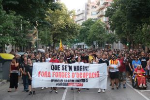 Protestes a Girona contra la ''tortura'' de les infiltracions de la Policia Nacional