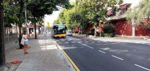 Girona amplia la vorera de l’Escola Migdia i crea un nou pas de vianants amb semàfor 
