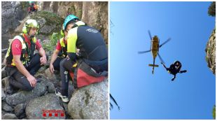 Rescaten un home ferit al salt del Sastre de Núria a Queralbs